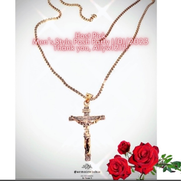 CRUCIFIX | NECKLACE with black antiquing accents | Catholic Christian religious - Picture 12 of 12